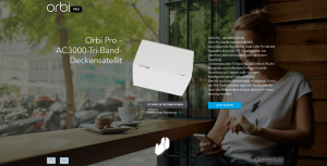 Screenshot Netgear Orbi Pro System Landingpage