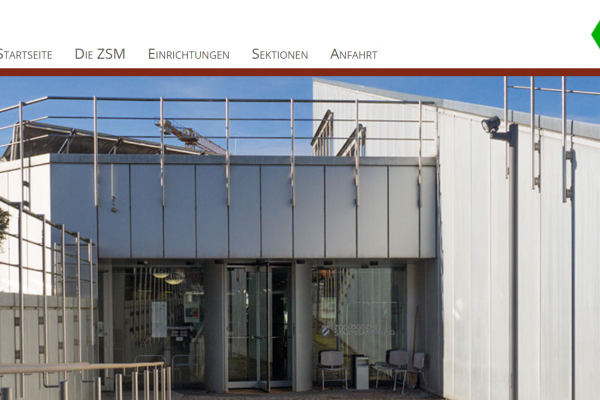 Website ZSM - Screenshot Startseite