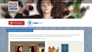 Knappschaft Hackedicht Scrollytelling - Sreenshot Website