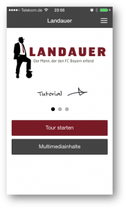 Screenshot - App für Landauer Walk - Tutorial