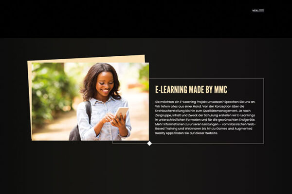 Neue E-Learning-Seite von MMC-Agentur