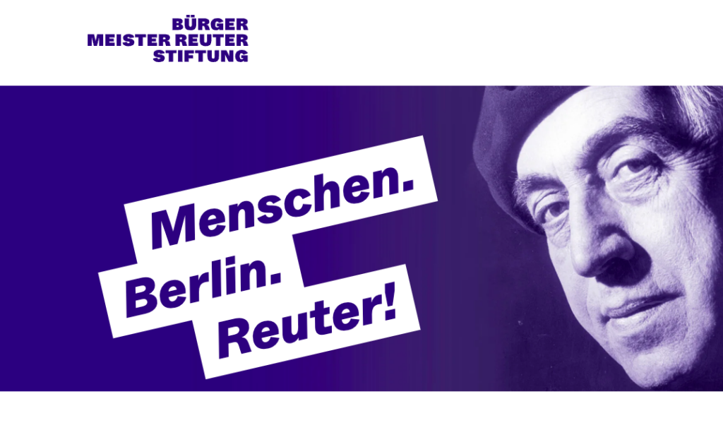 Screenshot der Website Bürgermeister-Reuter-Stiftung