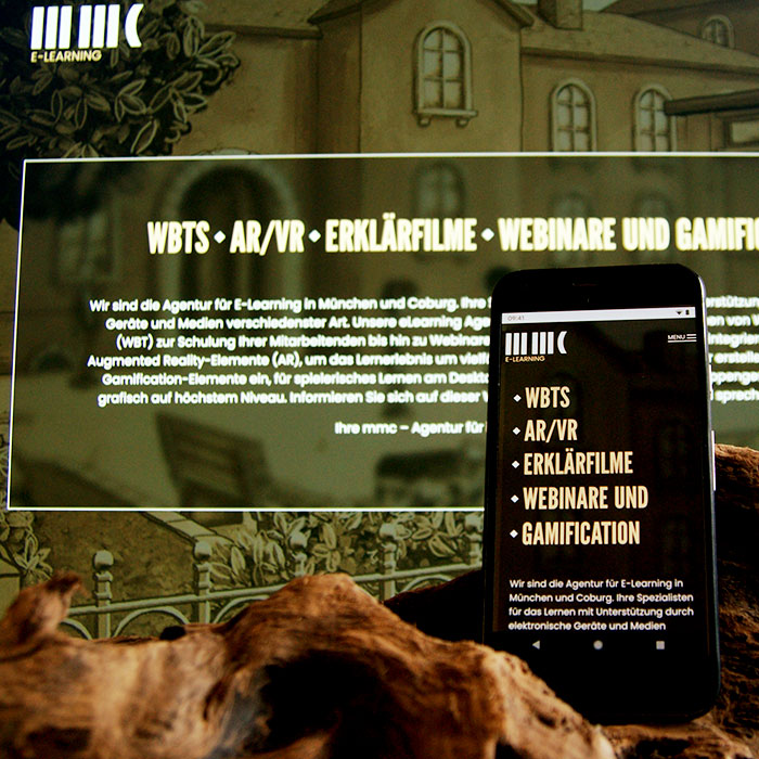 Bild von PC und Handy-responsive Websitedarstellung