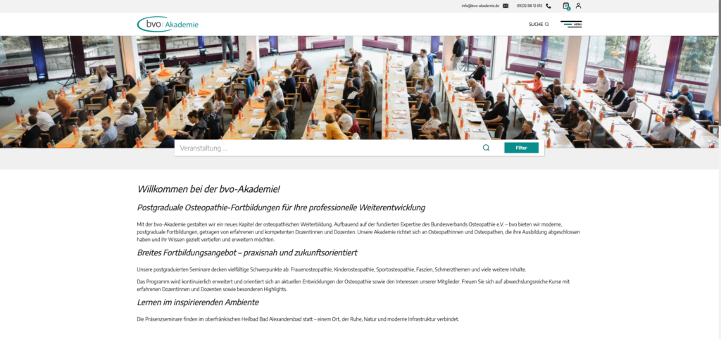 bvo-Akademie Webseite