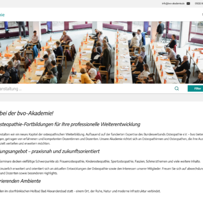 bvo-Akademie Webseite