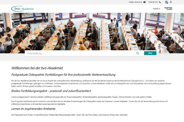 bvo-Akademie Webseite